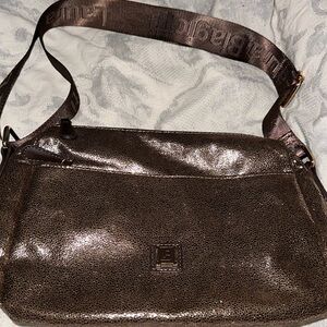 NWT Laura‎ Biagiotti Bronze Shine Bag